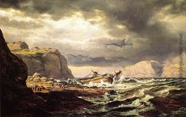 Schiffbruch auf der norwegischen Küste Schiffbruch auf der norwegischen Küste