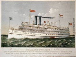 Der Steamer Puritan, Teil der "alten" Fall-River Linie Der Steamer Puritan, Teil der "alten" Fall-River Linie