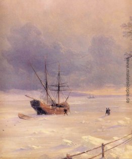 Gefrorene Bosporus unter Schnee Gefrorene Bosporus unter Schnee