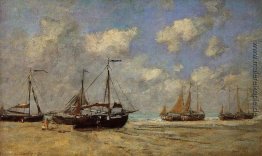 Scheveningen, Boote Aground auf der Shore- Scheveningen, Boote Aground auf der Shore-