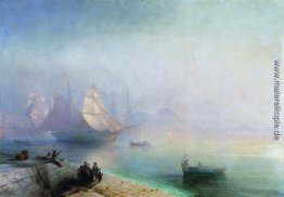 Die Bucht von Neapel am nebligen Morgen Die Bucht von Neapel am nebligen Morgen