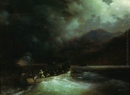 Heroine Bobolina mit Jägern Pausen unter einem Hagel von Schüsse Heroine Bobolina mit Jägern Pausen unter einem Hagel von Schüsse