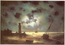 Küste des Meeres in der Nacht Küste des Meeres in der Nacht