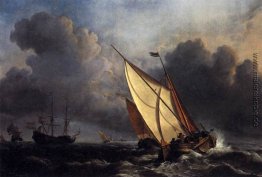 Dutch Fischerboote in einem Sturm Dutch Fischerboote in einem Sturm