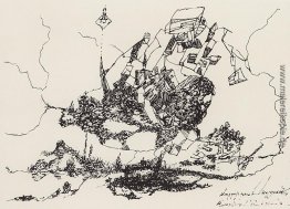 Fantastische Landschaft. Settlement in den Bergen. Fantastische Landschaft. Settlement in den Bergen.