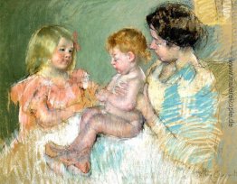 Sara und ihre Mutter mit dem Baby- Sara und ihre Mutter mit dem Baby-