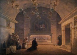 Ansicht der Kirche der Geburt im Jahr 1833 Ansicht der Kirche der Geburt im Jahr 1833
