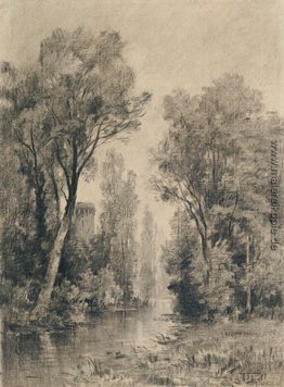 Castle Blick auf einen Fluss Castle Blick auf einen Fluss