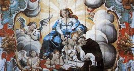 Ein Virgem entrega o Menino Jesus a Santo Antônio de Pádua (Deta Ein Virgem entrega o Menino Jesus a Santo Antônio de Pádua (Deta