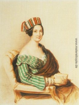 Frau im gestreiften Kleid Frau im gestreiften Kleid