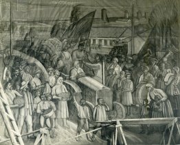 Fresken von Kharkiv Chervonozavodsky Theater - Das Ferien der Er Fresken von Kharkiv Chervonozavodsky Theater - Das Ferien der Er