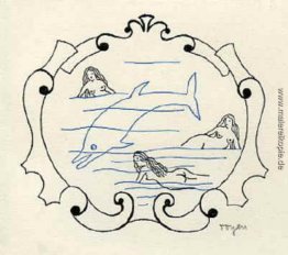 Ein Delphin und Drei Nymfs Ein Delphin und Drei Nymfs