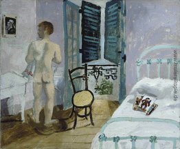 Nude in einem Schlafzimmer, Porträt fr.Francis Rose Nude in einem Schlafzimmer, Porträt fr.Francis Rose