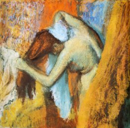 Frau bei der Toilette Frau bei der Toilette