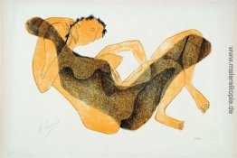 Femme au bras levé allongée Femme au bras levé allongée