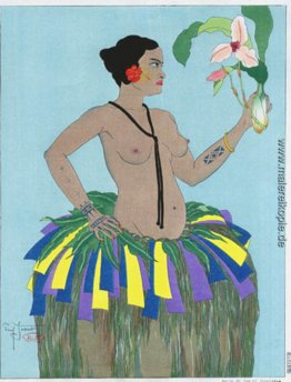 Belle De Yap Et Orchidees. Ouest Carolines Belle De Yap Et Orchidees. Ouest Carolines