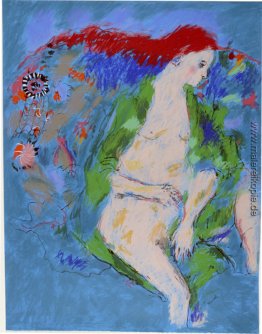 Rotes behaartes Mädchen mit grünen Robe Rotes behaartes Mädchen mit grünen Robe