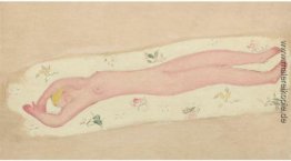 Rosa Akt auf Blumenblatt Rosa Akt auf Blumenblatt