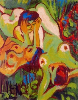 Badegäste auf dem Rasen Badegäste auf dem Rasen