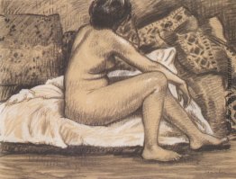 Sitzender Akt von hinten Sitzender Akt von hinten