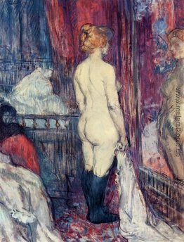 Nude Standing vor einem Spiegel Nude Standing vor einem Spiegel