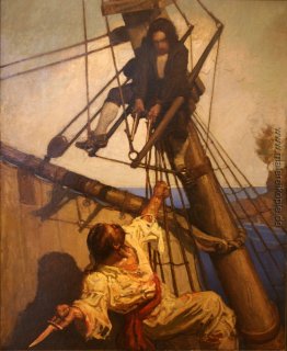 Ein weiterer Schritt, Mr. Hände, sagte ich und ich werde dein Ge Ein weiterer Schritt, Mr. Hände, sagte ich und ich werde dein Ge