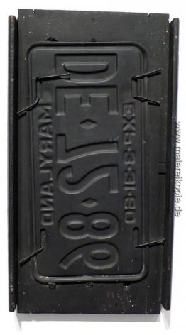 Untitled (Black License Plate) Untitled (Black License Plate)