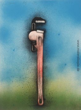 Big Red Schraubenschlüssel in einer Landschaft Big Red Schraubenschlüssel in einer Landschaft