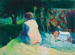 Untitled (Nude mit Spalier und Landschaft) Untitled (Nude mit Spalier und Landschaft)