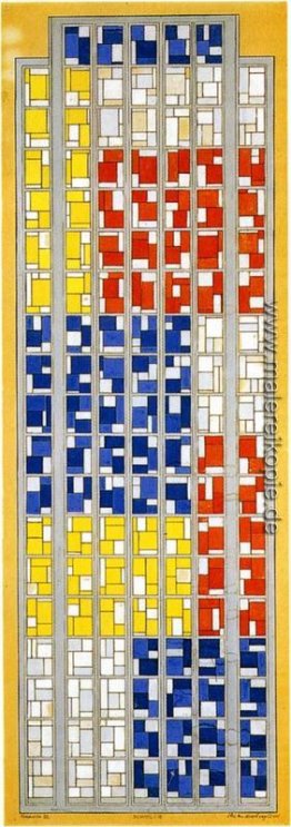 Design für Buntglas-Zusammensetzung XIII Design für Buntglas-Zusammensetzung XIII