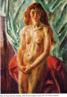 Nude, Rotes Haar, Stehen Nude, Rotes Haar, Stehen