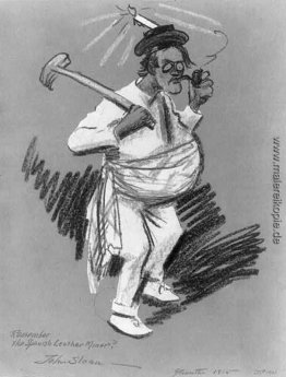 Denken Sie an die spanische Lederbergmann. Selbst Karikatur Denken Sie an die spanische Lederbergmann. Selbst Karikatur