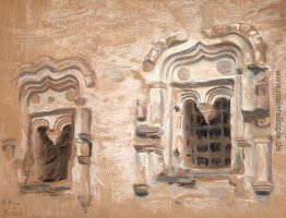 Fenster des Hauses des XVII Jahrhunderts Fenster des Hauses des XVII Jahrhunderts