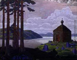 Landschaft mit Kapelle Landschaft mit Kapelle