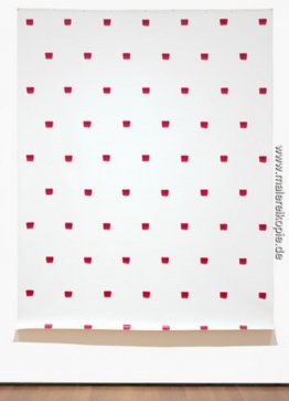 Imprints eines No. 50 Paintbrush in regelmäßigen Abständen von 3 Imprints eines No. 50 Paintbrush in regelmäßigen Abständen von 3