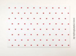 Imprints eines No. 50 Paintbrush in regelmäßigen Abständen von 3 Imprints eines No. 50 Paintbrush in regelmäßigen Abständen von 3