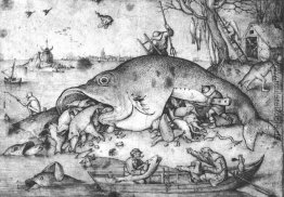 Grosse Fische essen kleine Fische Grosse Fische essen kleine Fische