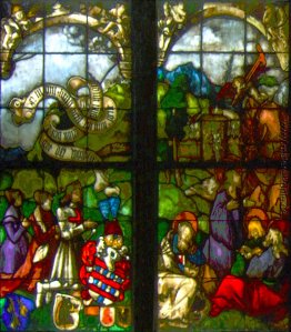 Diese Glasfenster aus der Westseite des Blumeneck Familienkapell Diese Glasfenster aus der Westseite des Blumeneck Familienkapell