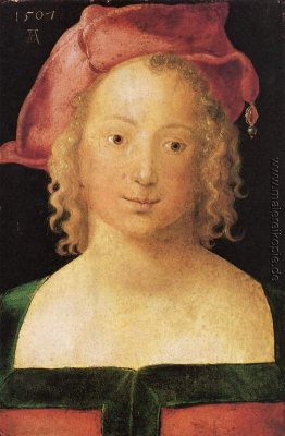 Gesicht ein junges Mädchen mit dem roten Barett Gesicht ein junges Mädchen mit dem roten Barett