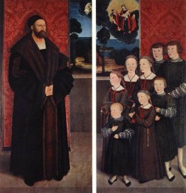 Porträt von Conrad Rehlingen und seine Kinder Porträt von Conrad Rehlingen und seine Kinder