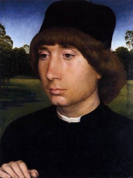Portrait eines jungen Mannes vor einer Landschaft Portrait eines jungen Mannes vor einer Landschaft