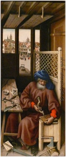 Die Mérode-Triptychon - Joseph als mittelalterliche Schreiner Die Mérode-Triptychon - Joseph als mittelalterliche Schreiner