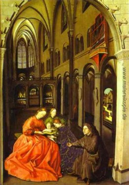 Madonna und Heilige in einer Kirche Madonna und Heilige in einer Kirche