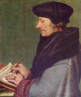 Porträt von Erasmus von Rotterdam Writing Porträt von Erasmus von Rotterdam Writing