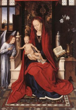 Thronende Maria mit Kind und Engel Thronende Maria mit Kind und Engel