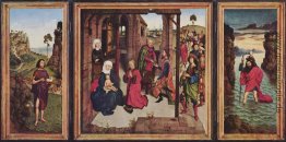 Triptychon die Perle von Brabant. Linker Flügel: Johannes der Tä Triptychon die Perle von Brabant. Linker Flügel: Johannes der Tä