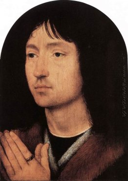 Portrait eines jungen Mannes am Gebet Portrait eines jungen Mannes am Gebet