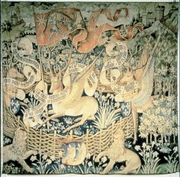 Tapisserie der geflügelten Hirsche Tapisserie der geflügelten Hirsche