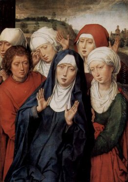 Granada Diptychon, rechte, die heiligen Frauen und Johannes Granada Diptychon, rechte, die heiligen Frauen und Johannes