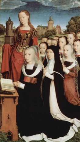 Triptychon der Willem Moreel, rechte, dem Gründer Barbara van Vl Triptychon der Willem Moreel, rechte, dem Gründer Barbara van Vl
